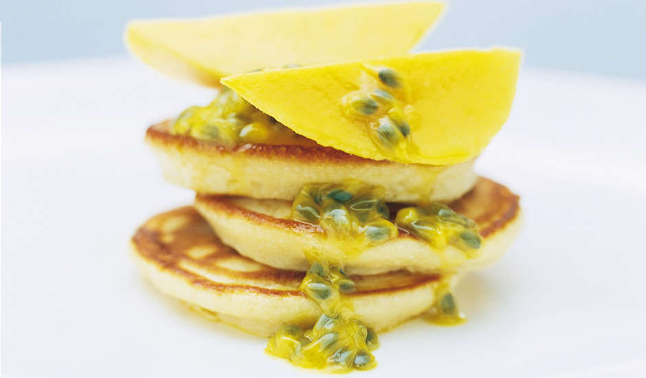 Vanilla-Coconut-Pancakes-With-Mango-And-Passionfruit