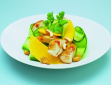 Barbecued Chicken and Mango Salad with Roasted Cashews